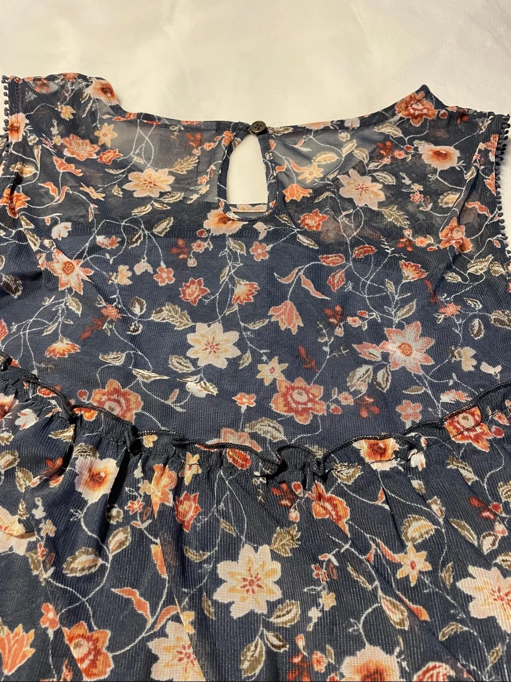 Knox Rose Navy Floral Top - Picture 10 of 10